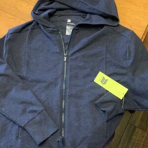 Women’s All in motion full zip jacket. NWT. Heather navy⏰